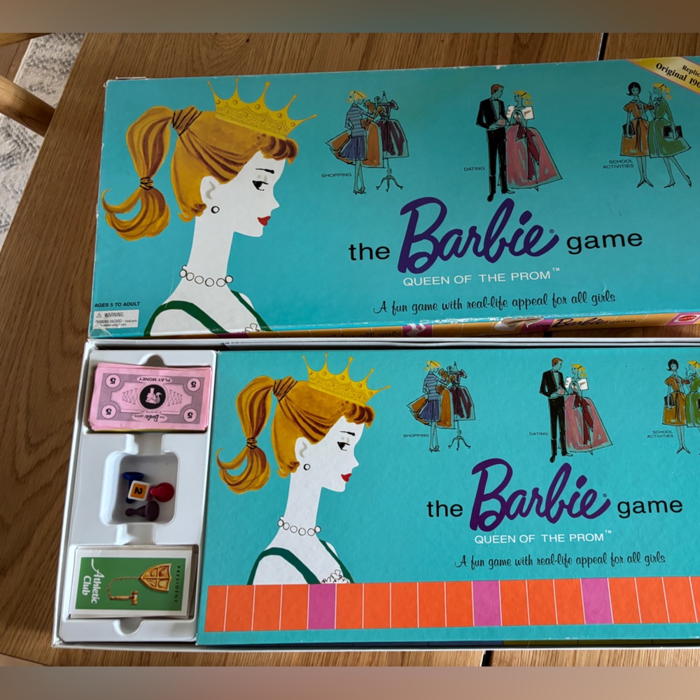 Vintage Barbie Queen of the Prom Game, 1994 Replica of 1961, excellent cond.
